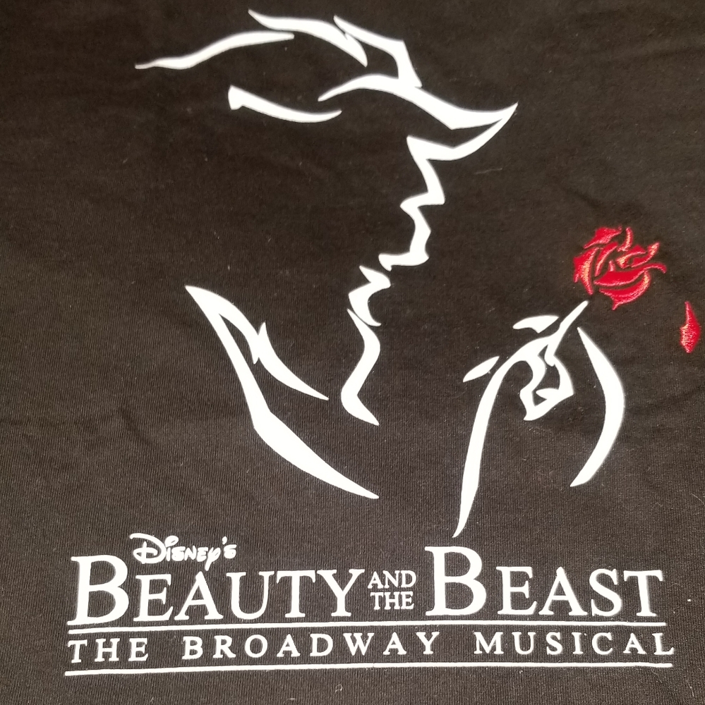 Disney beauty and the beast on Broadway t shirt Large